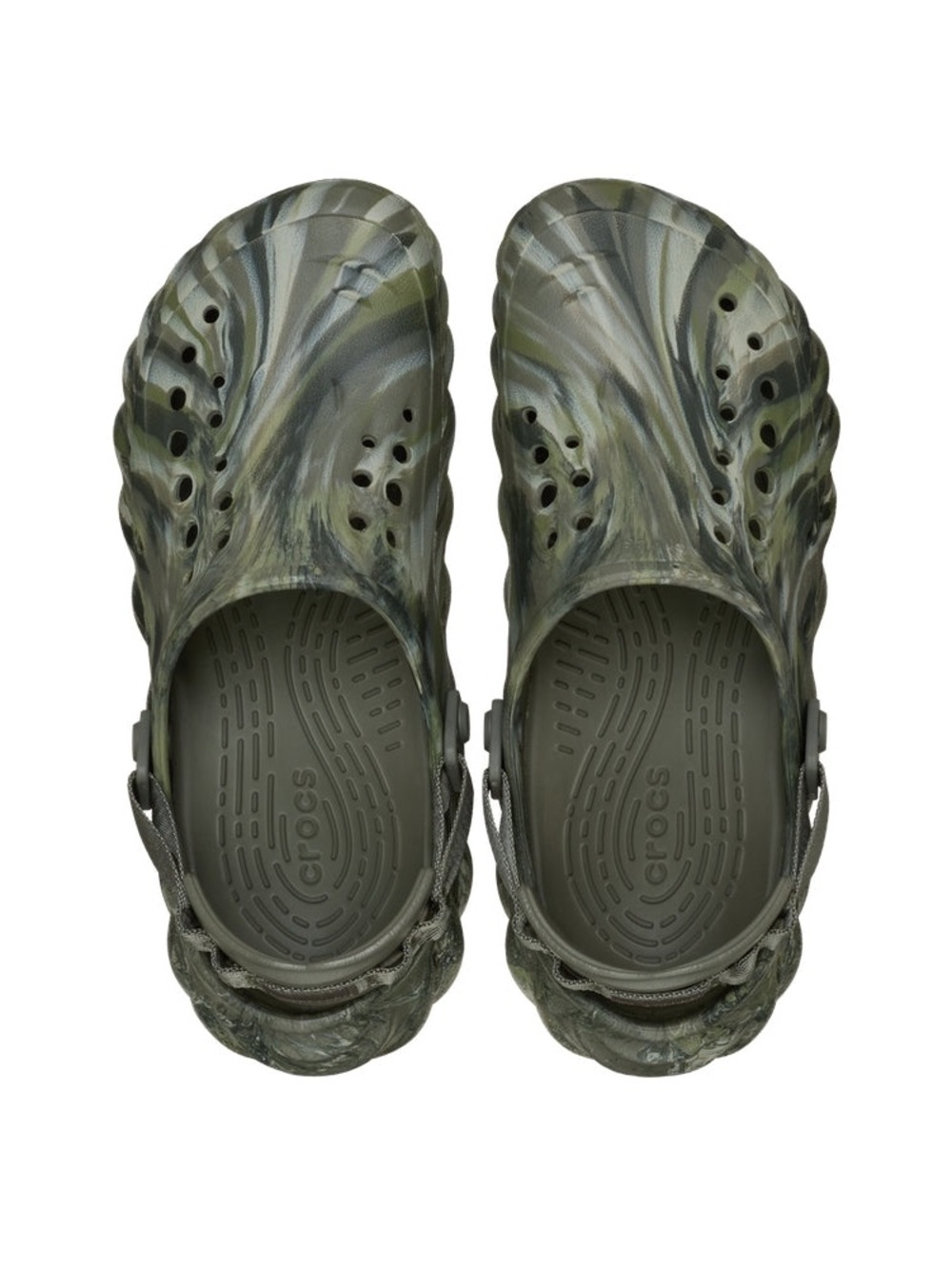 Crocs  Echo Marbled Clogs Dusty Olive